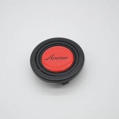 RED W/ BLACK LETTERS HORN