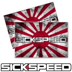 STICKERS SICKSPEED DECAL RISING SUN JAPAN FLAG
